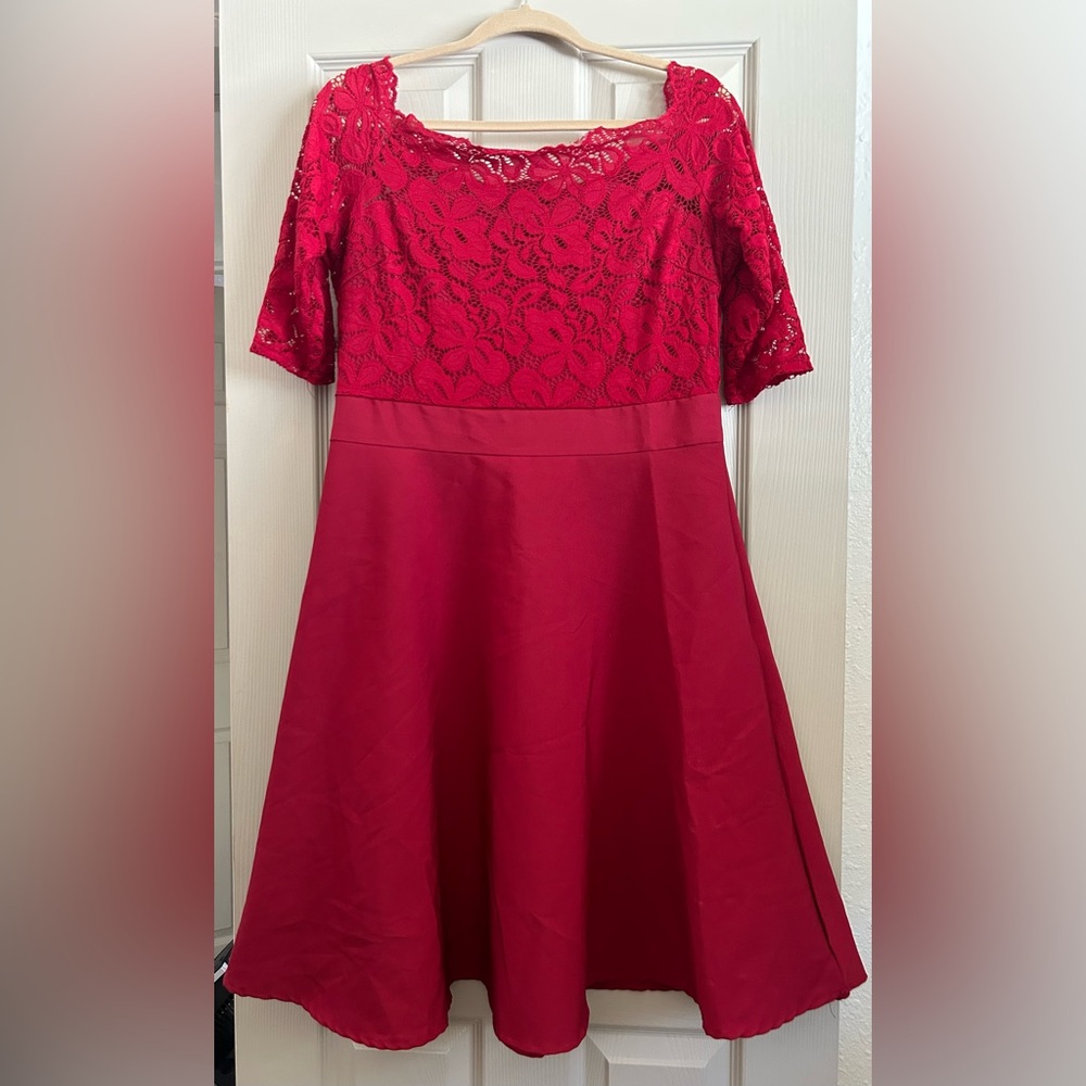 Red Lace Dress